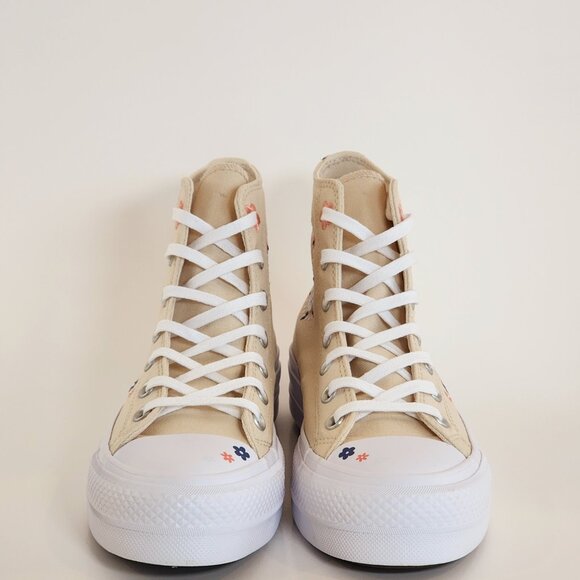 Converse CTAS Lift Hi Petite Petals Women's Platform Sneakers A14265C NWT - Picture 6 of 6